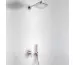 Tres Loft-Colors FIOLET kompletny zestaw prysznicowy podtynkowy deszczownica 220x220 mm fioletowy chrom