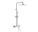 Tres Loft-Colors kompletny zestaw prysznicowy natynkowy termostatyczny deszczownica 220x220 mm fioletowy chrom