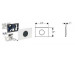Geberit HyTronic elektroniczny zestaw uruchamiający WC Geberit, IR, zasilanie bateryjne, Sigma10, biały-chrom mat