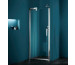 Huppe Refresh Drzwi prysznicowe 90x203 do ścianki na wymiar Anti-Plaque srebrny mat