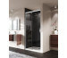 Huppe Aura elegance Drzwi prysznicowe do wnęki\kabiny Lewe, AntiPlaque 1400x1900 Srebrny mat\Transparent
