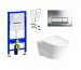Geberit Duravit D-Neo Zestaw Stelaż podtynkowy z miską WC wiszącą z wolnoopadającą (111.170.00.1 + 115.119.21.1 + 45770900A1)
