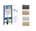 Geberit zestaw 4w1 stelaż podtynkowy duofix Sigma H112 z przyciskiem Sigma40 czarny chrom(111.320.00.6 +111.815.00.1 +12345678 +115.628.QD.1)