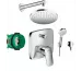 Hansgrohe Logis Zestaw podtynkowy deszczownica 20cm (26271000+71405000+27809000) chrom