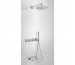 Tres Block System kompletny zestaw prysznicowy podtynkowy termostatyczny 3-drożny deszczownica O 300 mm wylewka kaskada stalowy