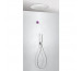 Tres Shower Technology kompletny zestaw prysznicowy podtynkowy termostatyczny elektroniczny 2-drożny deszczownica O 380 mm chrom