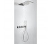 Tres Block System kompletny zestaw prysznicowy podtynkowy termostatyczny 3-drożny deszczownica 280x550 mm chrom