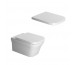 Duravit P3 Comforts Miska WC wisząca bezrantowa 38x57 Biała z deską wolnoopadającą (2561090000+ 0020390000)