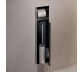 Hansgrohe XtraStoris Rock zamykana wnęka do wyłożenia płytkami z pojemnikiem na szczotkę i papier toaletowy, czarny matowy - 880471_O1