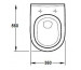Villeroy & Boch O.Novo miska WC wisząca z półką, 360 x 560 mm, Weiss Alpin - 427502_T1
