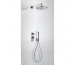 Tres Block System kompletny zestaw prysznicowy podtynkowy termostatyczny 2-drożny deszczownica O 300 mm chrom