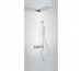 Tres Block System kompletny zestaw prysznicowy podtynkowy termostatyczny 2-drożny deszczownica 210x550 mm chrom