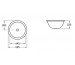Villeroy & Boch Loop & Friends umywalka podblatowa, 330 mm srednicy, Pergamon Ceramicplus - 9255_T1