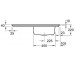 Villeroy & Boch Timeline 60 Zlewozmywak jednokomorowy z ociekaczem 1000 x 510 mm chromit - 451167_T2