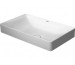 Duravit DuraSquare umywalka nablatowa bez przelewu, bez półki na baterię 60x34,5 biała