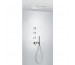 Tres 3V kompletny zestaw prysznicowy podtynkowy 3-drożny deszczownica 380x380 mm chrom