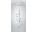Tres Shower Technology kompletny zestaw prysznicowy podtynkowy termostatyczny elektroniczny Chromoterapia 4-drożny deszczownica 500x650 mm chrom