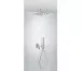 Tres Cuadro-Tres kompletny zestaw prysznicowy podtynkowy deszczownica 300x300 mm chrom