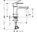 Hansgrohe Rebris E Jednouchwytowa bateria umywalkowa 80 CoolStart bez kompletu odpływowego Chrom - 858851_O1
