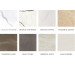 LEA Ceramiche DREAMING gres szkliwiony barwiony CRYSTAL WHITE VELVET RETT. 75x75