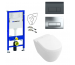 Geberit Villeroy&Boch Subway 2.0 Zestaw Stelaż podtynkowy z miską WC wiszącą bezrantową DirectFlush i deską w/o (111.170.00.1+5606R001+9M69S101)