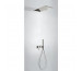 Tres 3V kompletny zestaw prysznicowy podtynkowy 3-drożny deszczownica 280x550 mm stalowy