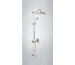 Tres Mono-Clasic kompletny zestaw wannowo-prysznicowy podtynkowy termostatyczny 3-drożny z wylewką do wanny deszczownica średnica 310 mm stalowy
