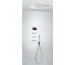 Tres Shower Technology kompletny zestaw prysznicowy podtynkowy termostatyczny elektroniczny 3-drożny deszczownica 500x500 mm chrom