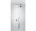 Tres Clasic kompletny zestaw prysznicowy podtynkowy 2-drożny deszczownica śr. 310 mm chrom