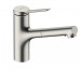 Hansgrohe Zesis M33 Jednouchwytowa bateria kuchenna 150, metalowa wyciągana wylewka, 2jet Stal Szlachetna Finish - 896022_O1