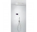 Tres Shower Technology kompletny zestaw prysznicowy podtynkowy termostatyczny elektroniczny 2-drożny deszczownica 380x380 mm chrom