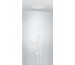 Tres 3V kompletny zestaw wannowo-prysznicowy podtynkowy 3-drożny deszczownica średnica 380 mm z wylewką do wanny biały matowy