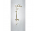 Tres Mono-Clasic kompletny zestaw prysznicowy podtynkowy deszczownica średnica 310 mm stary mosiądz