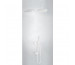 Tres 3V kompletny zestaw wannowo-prysznicowy podtynkowy 3-drożny deszczownica średnica 300 mm z wylewką do wanny biały matowy