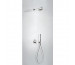 Tres Lex-Tres kompletny zestaw prysznicowy podtynkowy termostatyczny deszczownica średnica 250 mm chrom