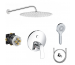Kludi Balance bateria, zestaw prysznicowy podtynkowy, deszczownica Slim 30 (527590575+88022 +6983005-00 +CO501686+CO507900) chrom