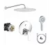 Kludi Balance bateria, zestaw prysznicowy podtynkowy, deszczownica Slim 30 (527590575+88022 +6983005-00 +CO501686+CO507900) chrom