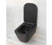 Kerasan Tribeca miska wisząca WC bezrantowe czarny matt
