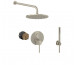 Kludi Bozz Zestaw prysznicowy podtynkowy deszczownica 25 cm nikiel szczotkowany (38759N576 + 88022 + 64325N5-00)