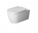 Duravit ME by Starck miska WC wisząca 57 bezrantowa+ deska w/o (252909000 + 0020090000) Biały