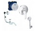 Grohe Eurosmart New Zestaw wannowy podtynkowy z napełnianiem przez przelew (24043003 + 2120005N + 35600000 ) chrom