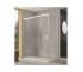 SanSwiss Cadura drzwi rozsuwane dwuczęściowe 120 cm lewa profil połysk, szkło przezroczyste