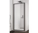 SanSwiss Top-Line S Black drzwi wachadłowe jednoczęściowe 90 cm profil czarny mat, szkło przezroczyste