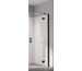 Kermi Osia Drzwi prysznicowe z polem stałym, powłoka OsiaClean 90x200 Czarny Soft