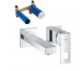 Grohe Eurocube kompletna bateria umywalkowa podtynkowa S chrom (19895000 + 23200000)