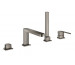 Grohe Plus 4-otworowa bateria wannowa brushed hard graphite