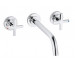 Kludi Nova Fonte Classic Bateria umywalkowa uchwyty krzyżowe chrom