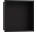 Hansgrohe XtraStoris Original Wnęka ścienna z ozdobną ramą 30 x 30 x 10 cm czarny matowy