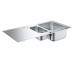 Grohe K500 zlewozmywak 1,5 komorowy odwracalny 100 x 50 cm ze stali szlachetnej