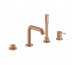 Grohe Essence 4-otworowa bateria wannowa brushed warm sunset